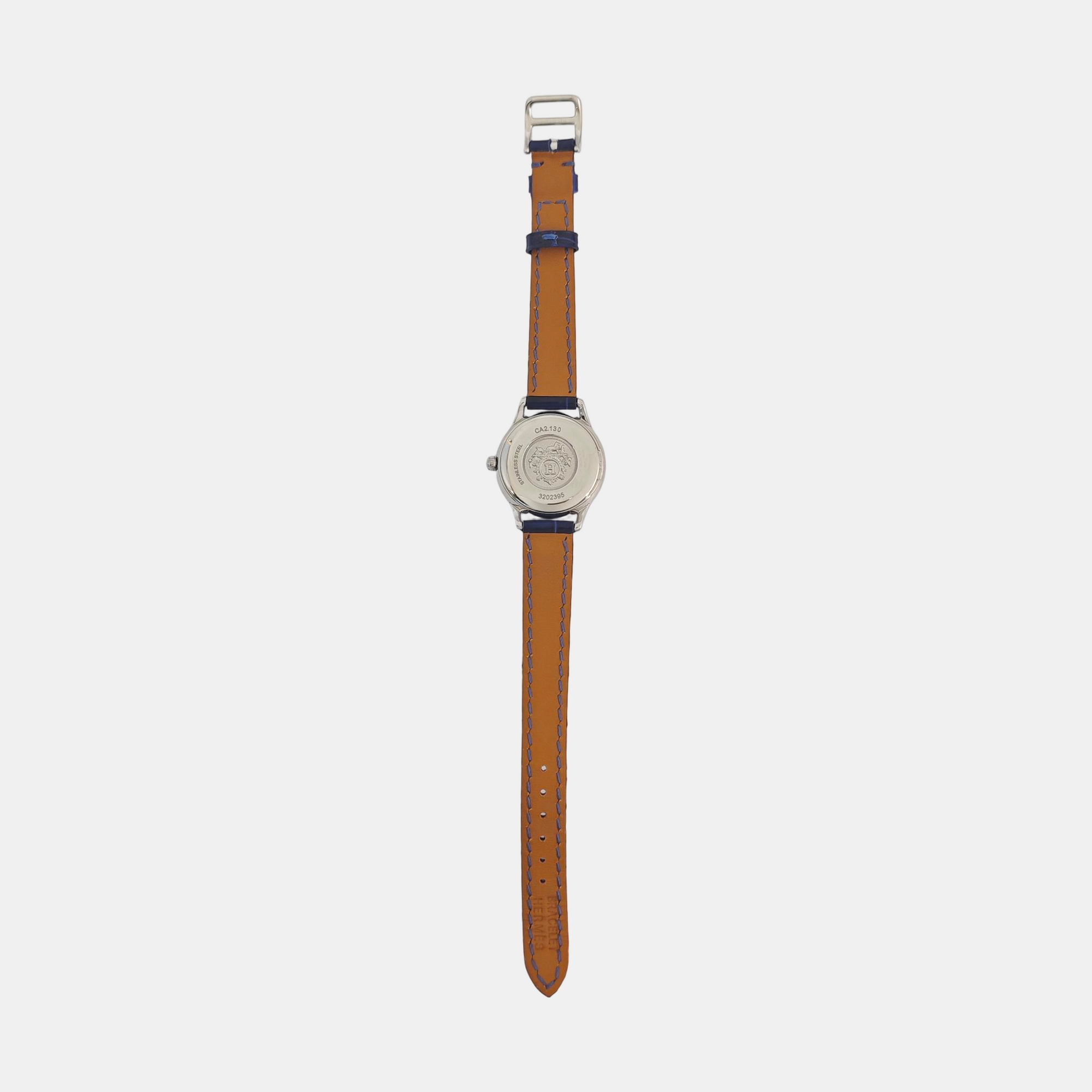 Slim d'Hermès 25mm White Quartz Watch
