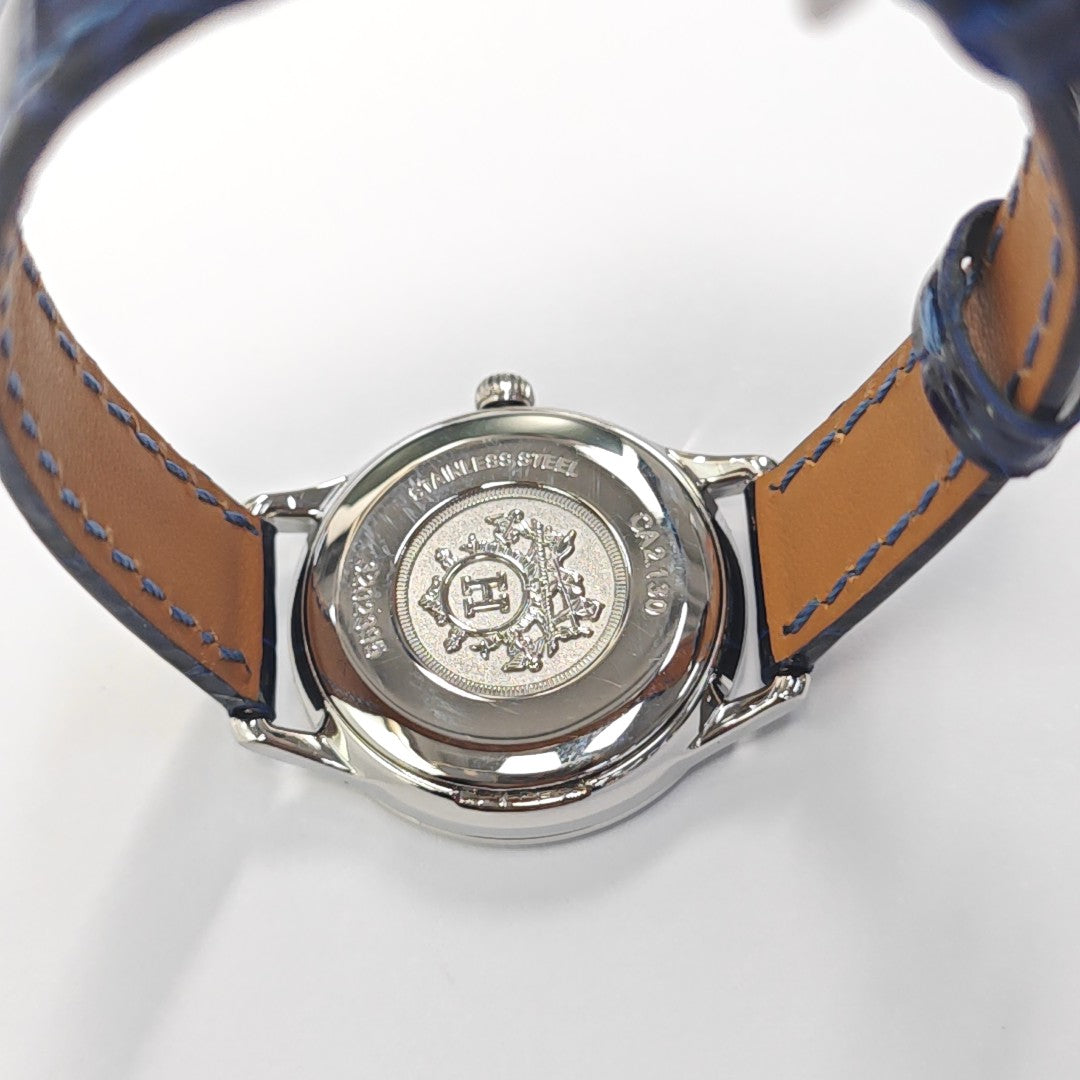 Slim d'Hermès 25mm White Quartz Watch