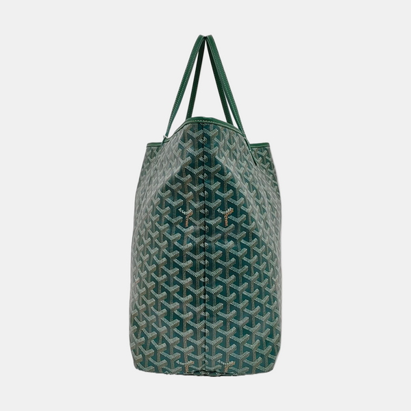 Authenticated pre-owned  Saint Louis GM Coated Canvas Green - Top Handle Bag at Looply