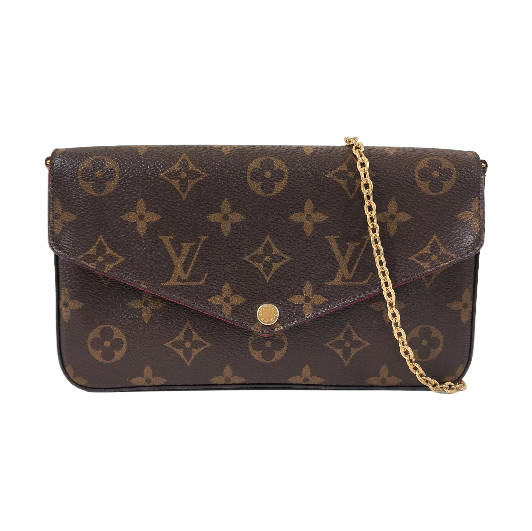 Authenticated pre-owned  Félicie Monogram Coated Canvas Brown - Shoulder Bag at Looply