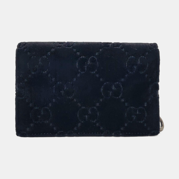 Authenticated pre-owned  Dionysus Super Mini Monogram Velvet Black - Shoulder Bag at Looply