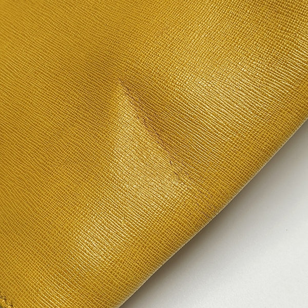 Calfskin Top Handle Bag Yellow