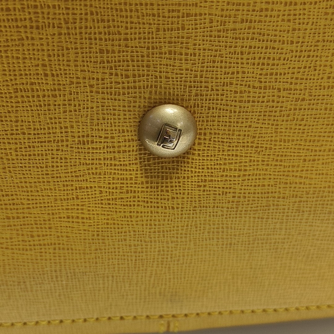 Calfskin Top Handle Bag Yellow