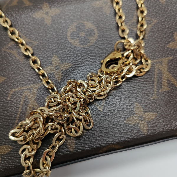 Authenticated pre-owned  Félicie Monogram Coated Canvas Brown - Shoulder Bag at Looply