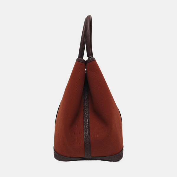 Authenticated pre-owned  Garden Party Canvas Red - Top Handle Bag at Looply