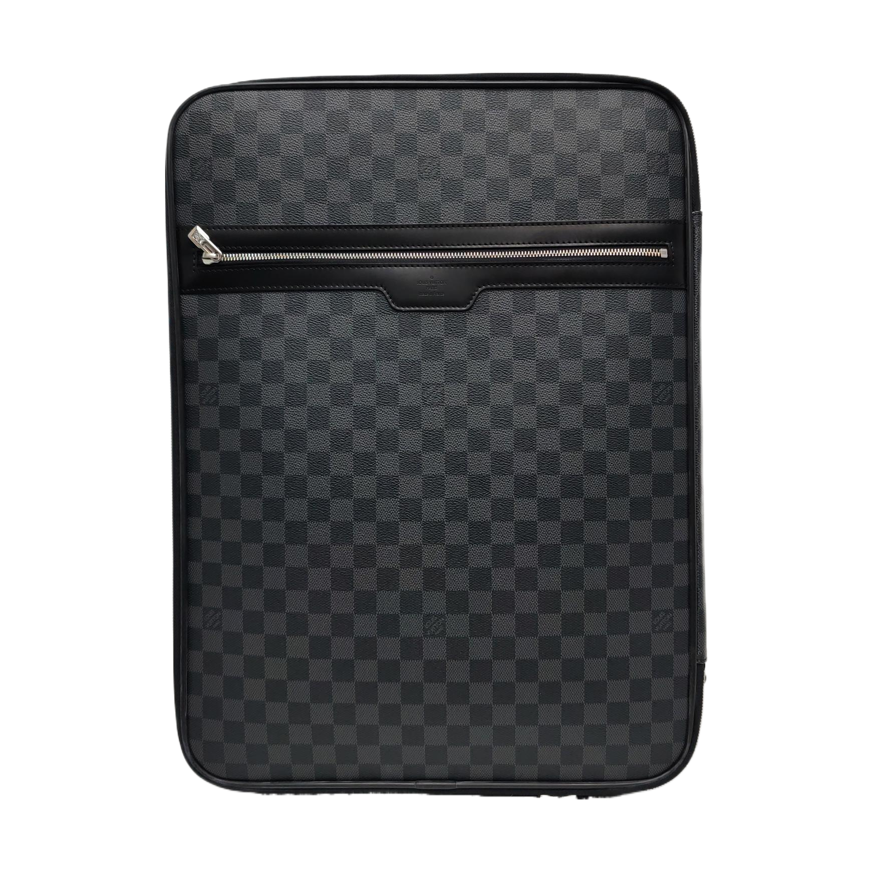 Authenticated pre-owned  Pegase 55 Damier Graphite Coated Canvas Black - Luggage at Looply
