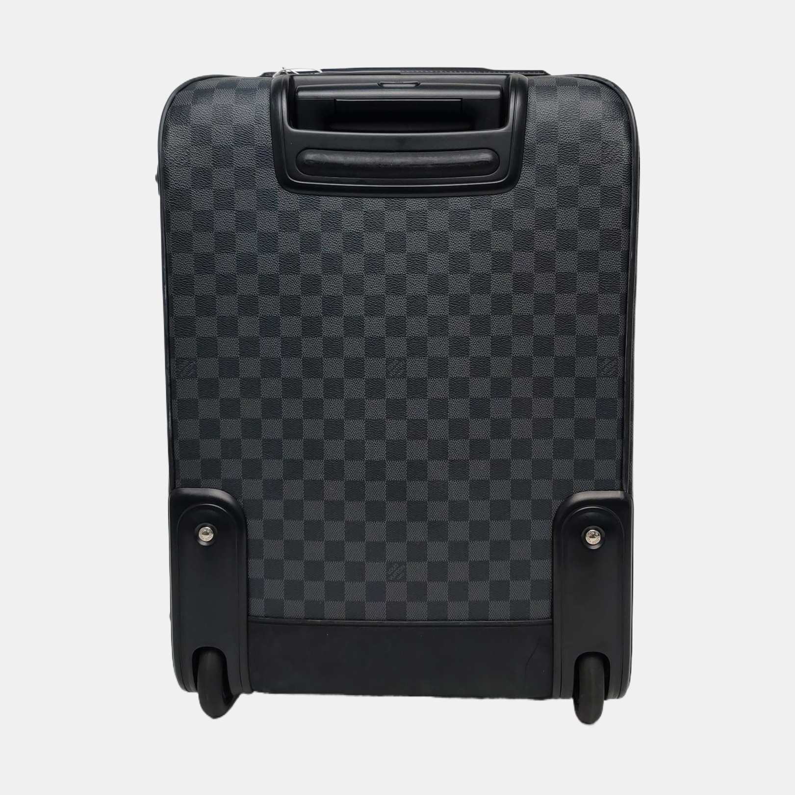 Authenticated pre-owned  Pegase 55 Damier Graphite Coated Canvas Black - Luggage at Looply