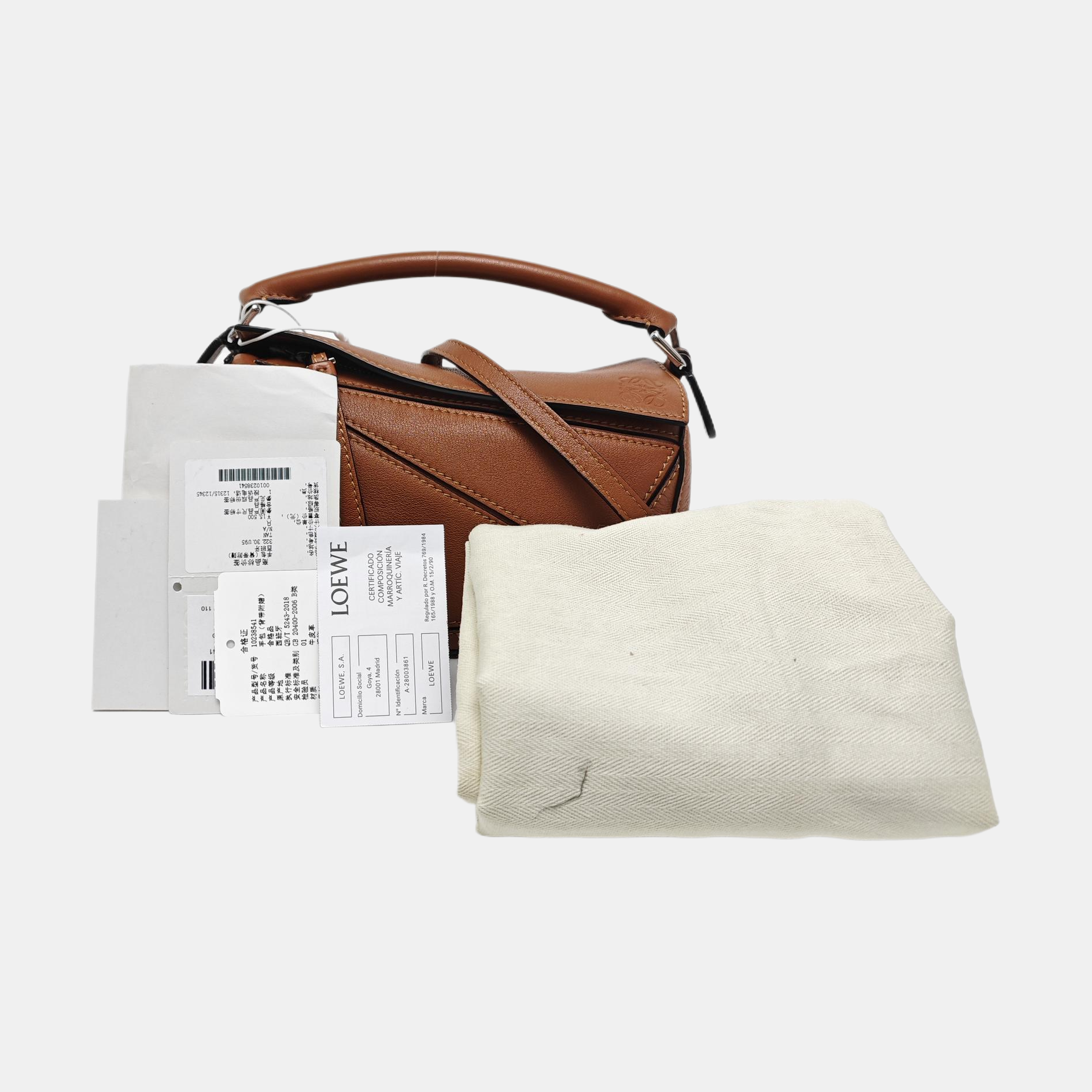 Puzzle Mini Calfskin Brown