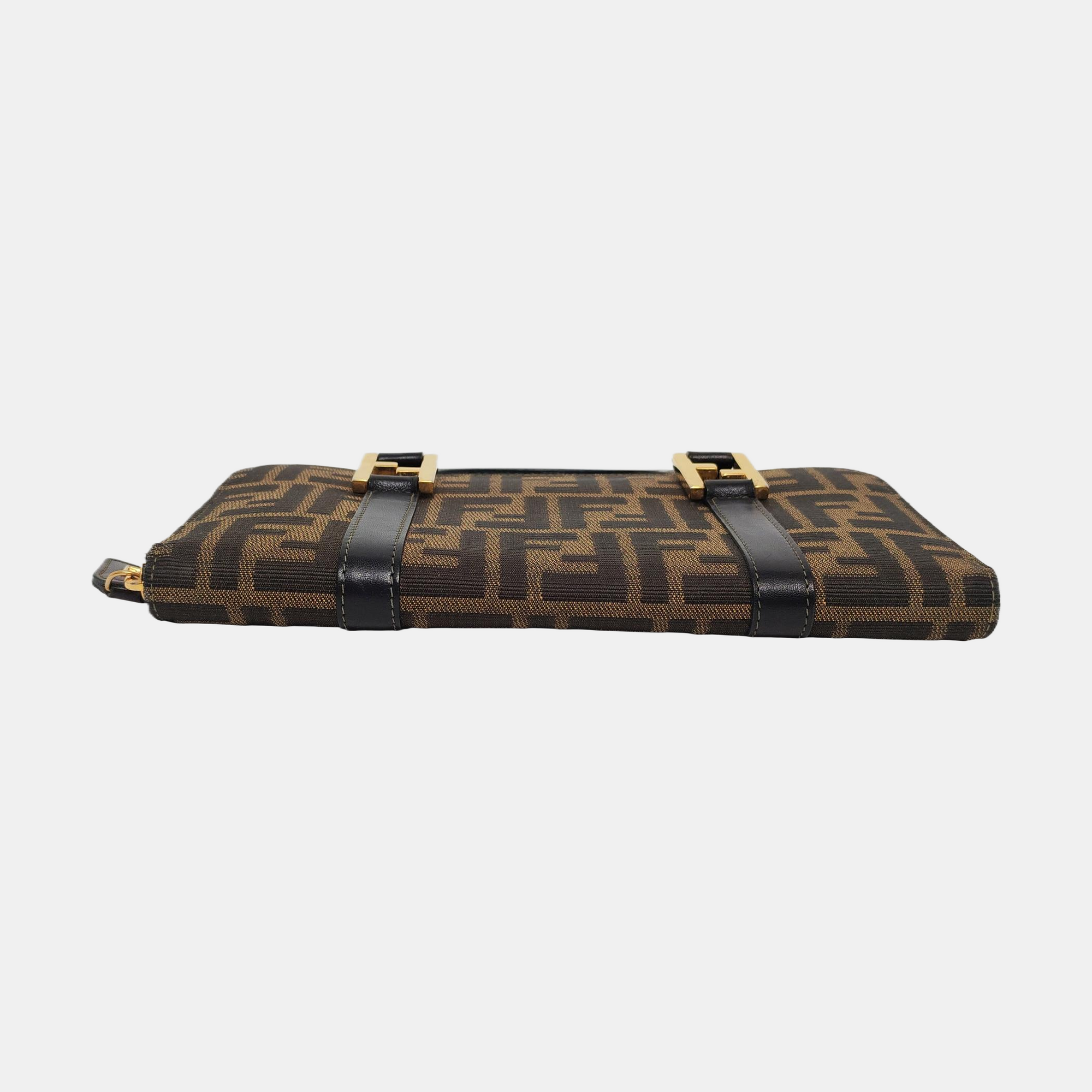 Canvas Top Handle Bag Brown