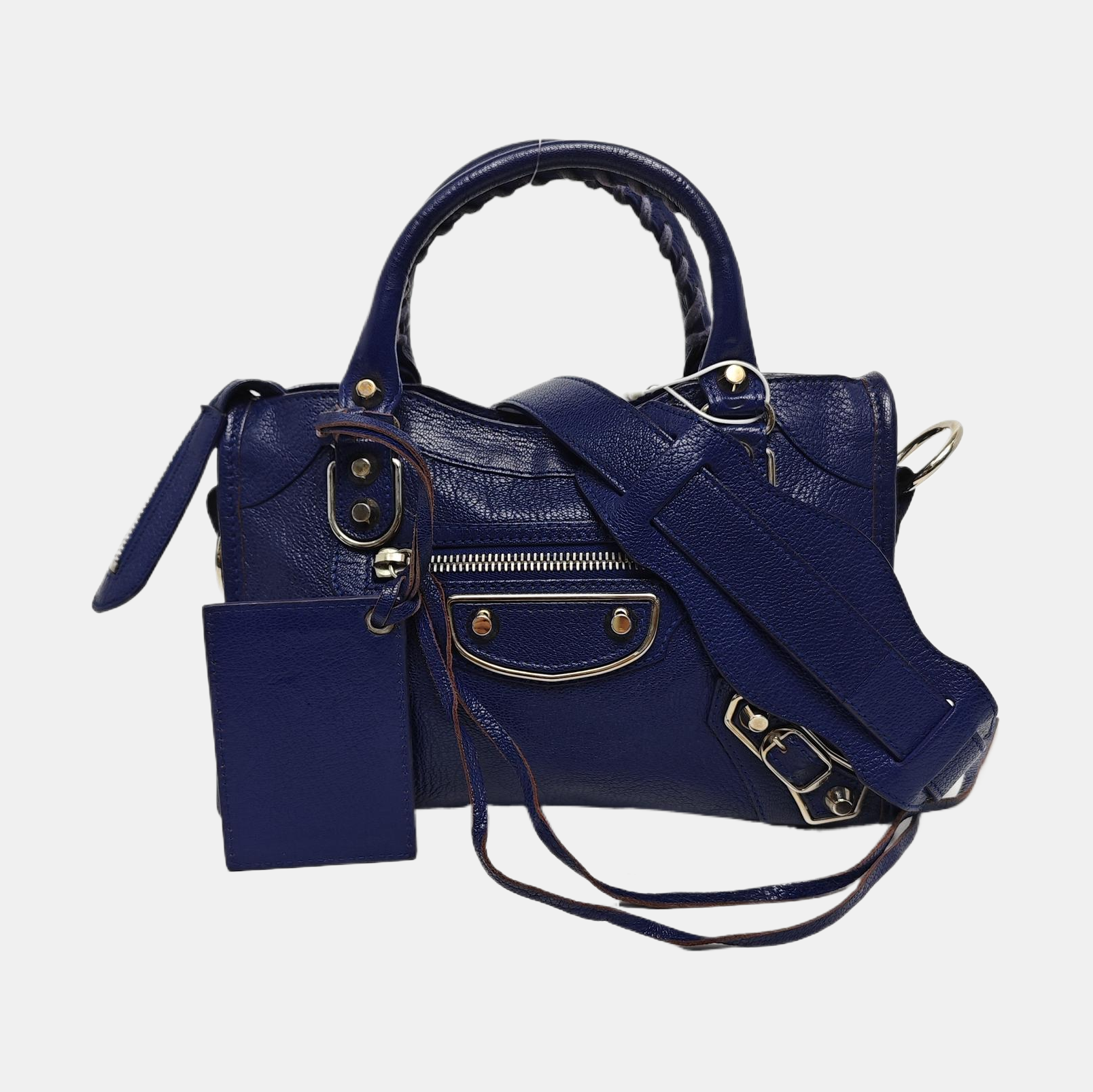 Classic Metallic Edge City Mini Lambskin Purple