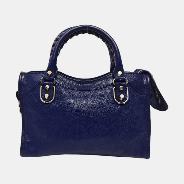 Classic Metallic Edge City Mini Lambskin Purple