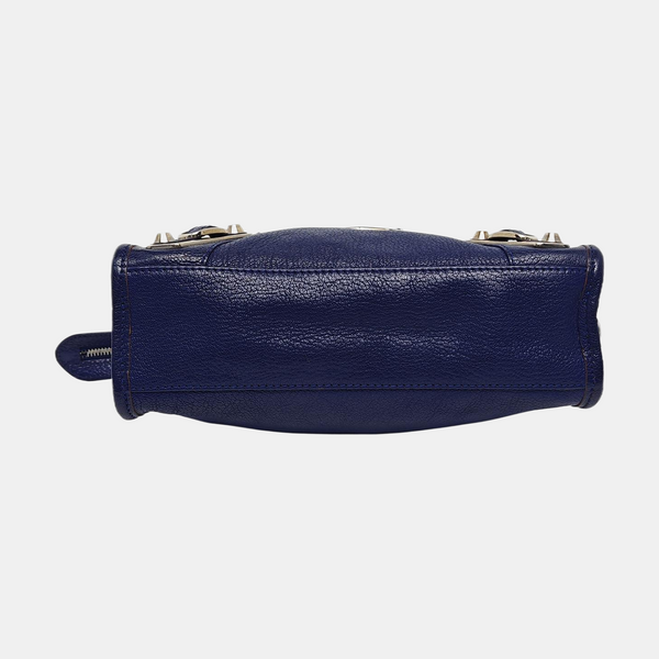 Classic Metallic Edge City Mini Lambskin Purple