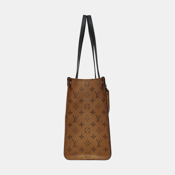 ONTHEGO MM Monogram Coated Canvas Brown