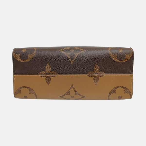 ONTHEGO MM Monogram Coated Canvas Brown