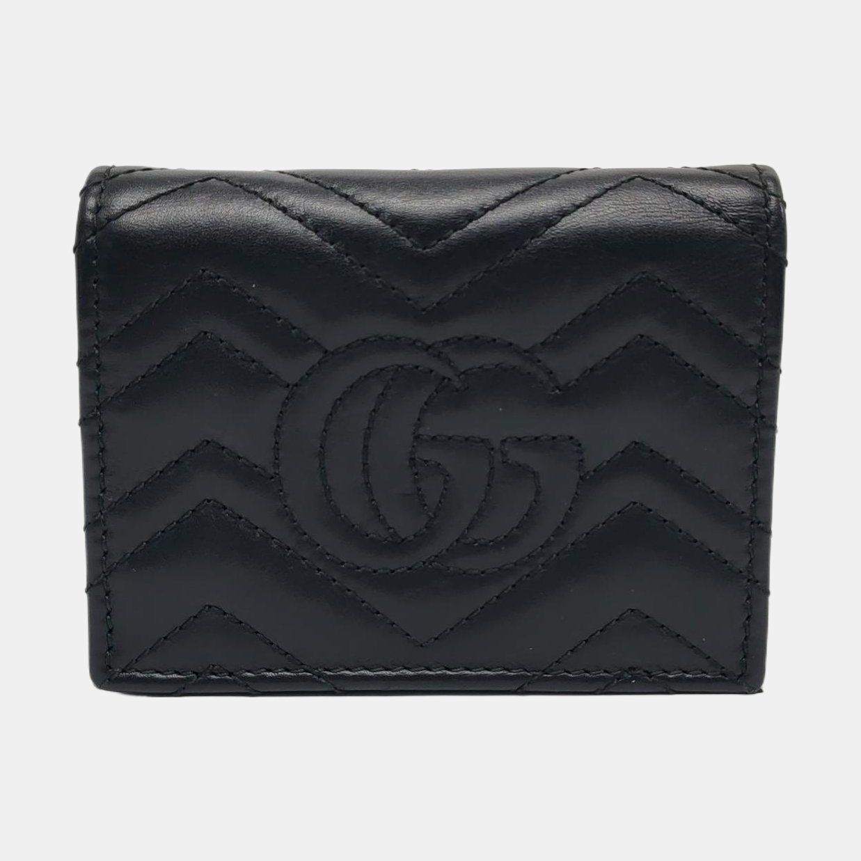 Authenticated pre-owned  GG Marmont Calfskin Black Wallet - Wallet at Looply