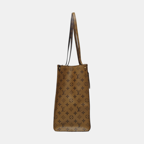 Authenticated pre-owned  Onthego GM Monogram Coated Canvas Brown - Shoulder Bag at Looply