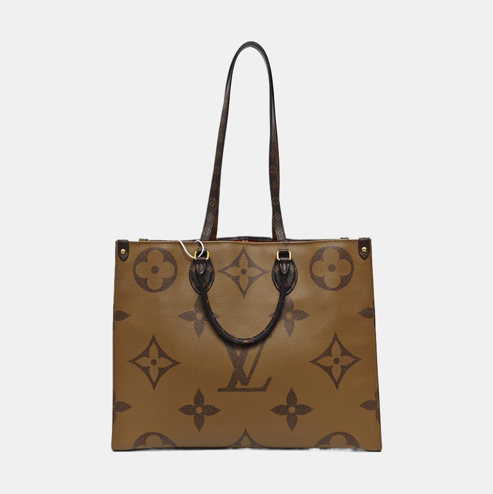 Authenticated pre-owned  Onthego GM Monogram Coated Canvas Brown - Shoulder Bag at Looply