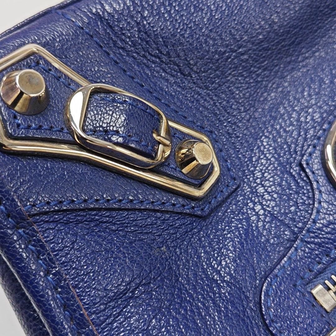Classic Metallic Edge City Mini Lambskin Purple