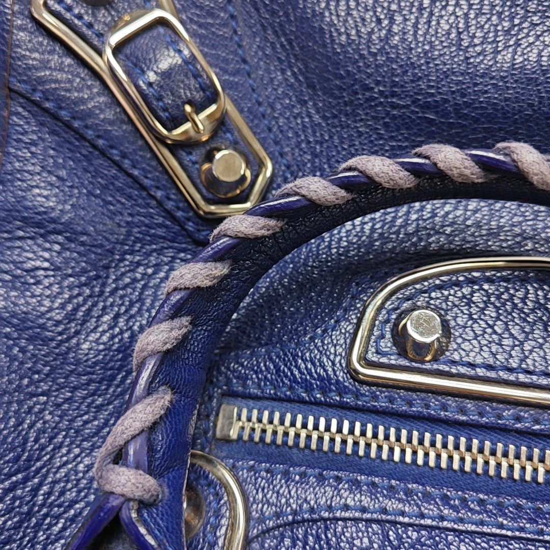Classic Metallic Edge City Mini Lambskin Purple