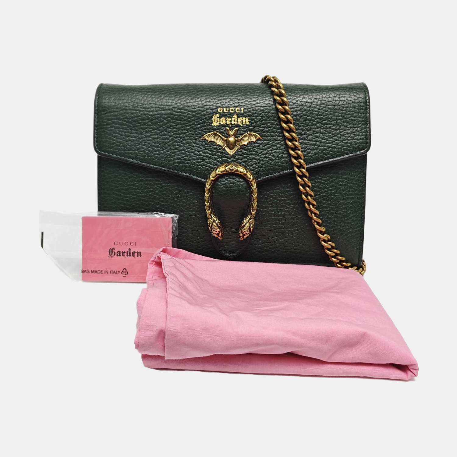 Authenticated pre-owned  Dionysus Super Mini Calfskin Green - Shoulder Bag at Looply