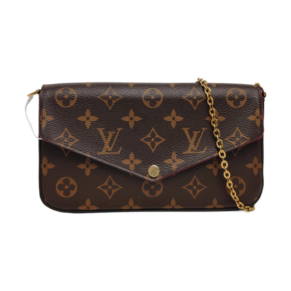 Authenticated pre-owned  Félicie Monogram Coated Canvas Brown - Crossbody Bag at Looply