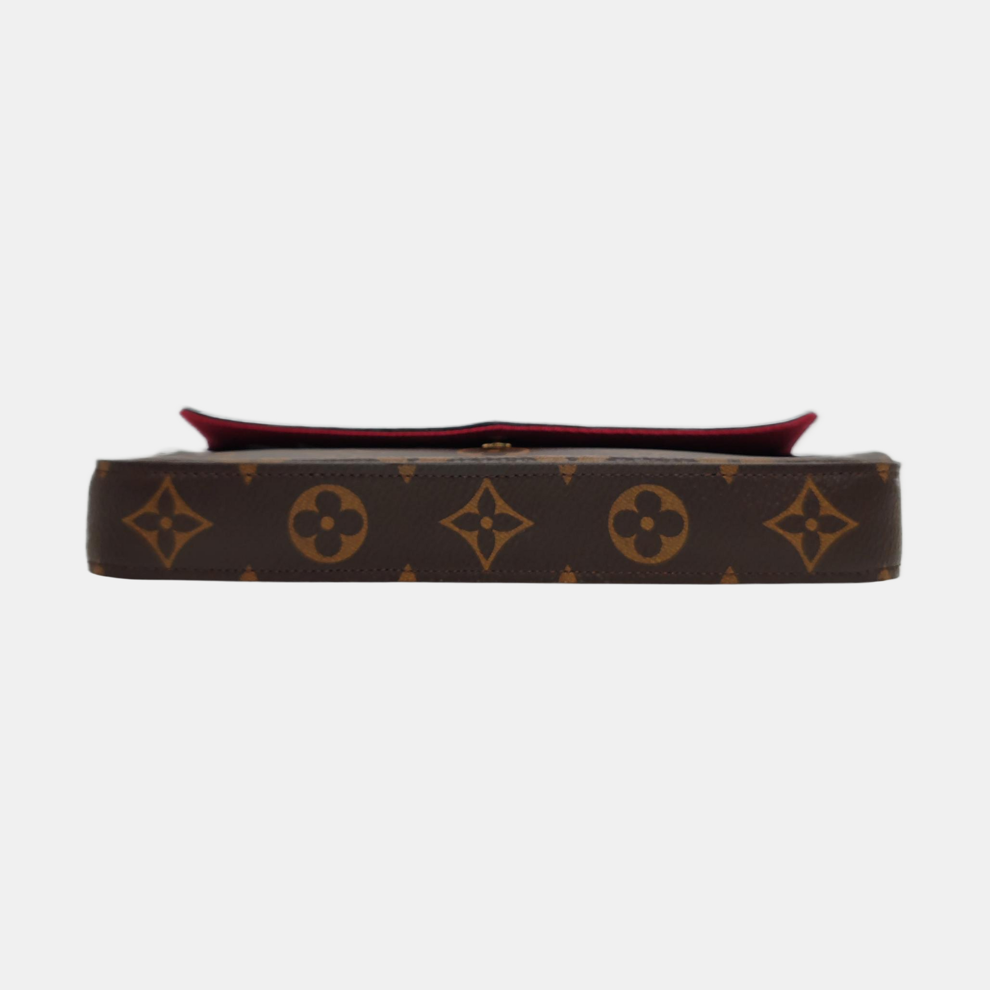 Authenticated pre-owned  Félicie Monogram Coated Canvas Brown - Crossbody Bag at Looply