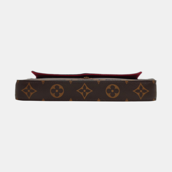 Authenticated pre-owned  Félicie Monogram Coated Canvas Brown - Crossbody Bag at Looply