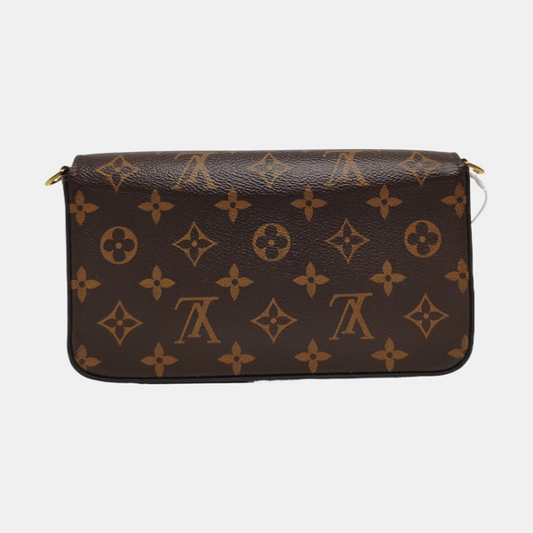 Authenticated pre-owned  Félicie Monogram Coated Canvas Brown - Crossbody Bag at Looply