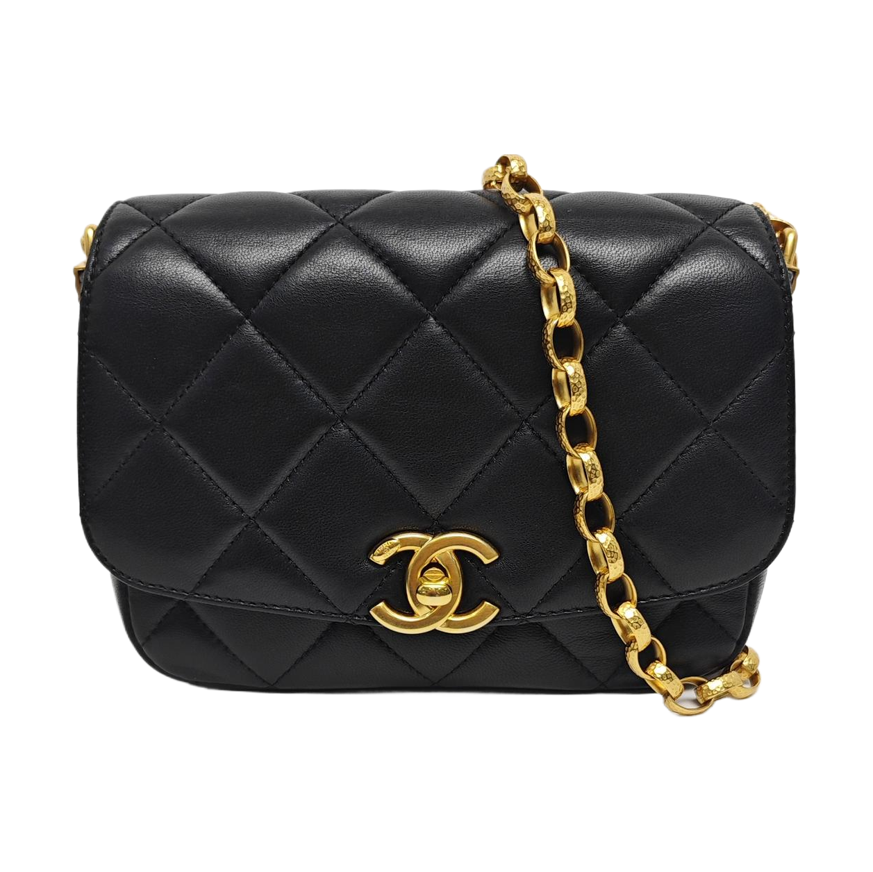 Quilted Lambskin Black