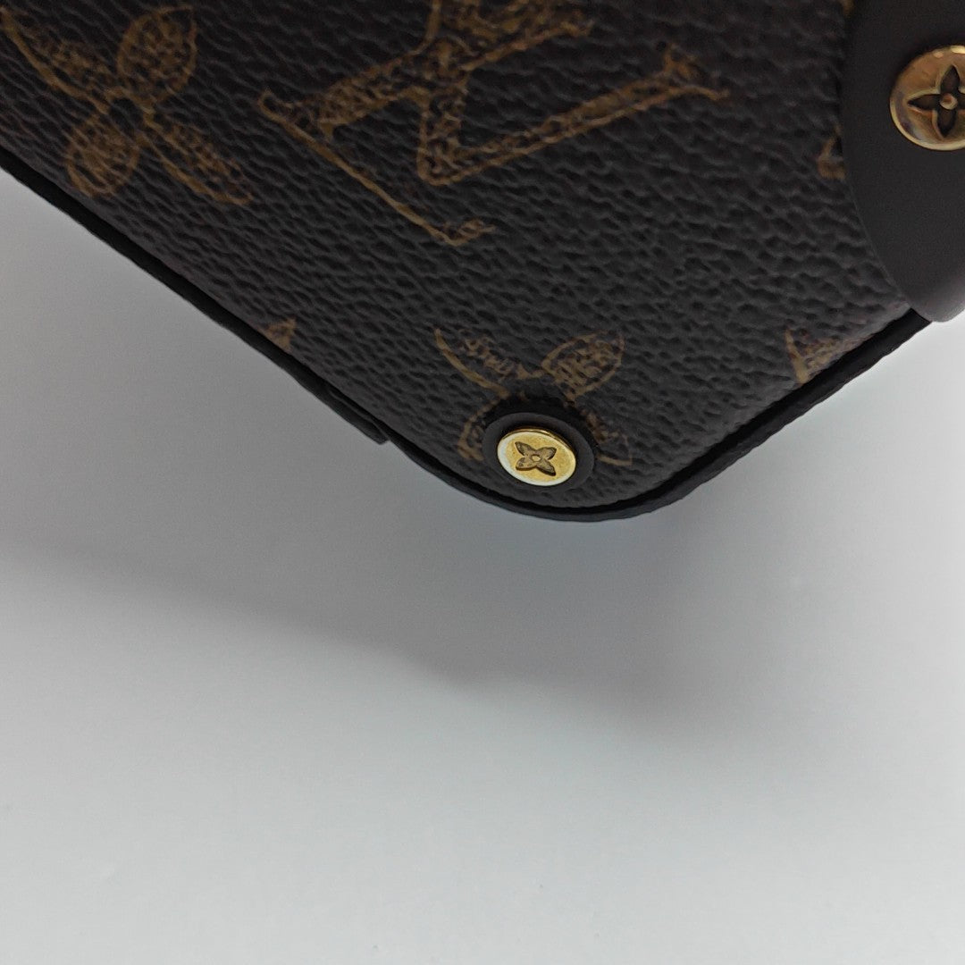 VERTICAL BOX TRUNK Monogram Coated Canvas Brown