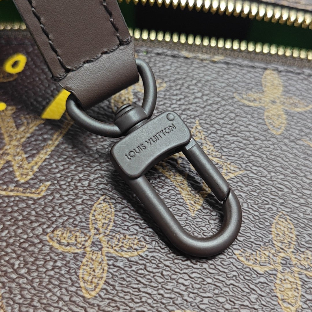 VERTICAL BOX TRUNK Monogram Coated Canvas Brown