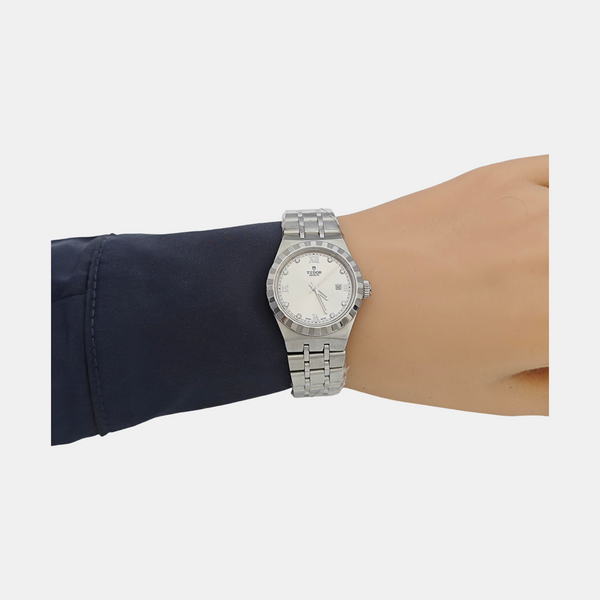 28mm Silver Automatic Watch