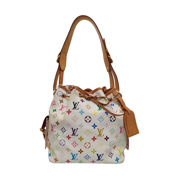NÉONOÉ MM Monogram Coated Canvas White