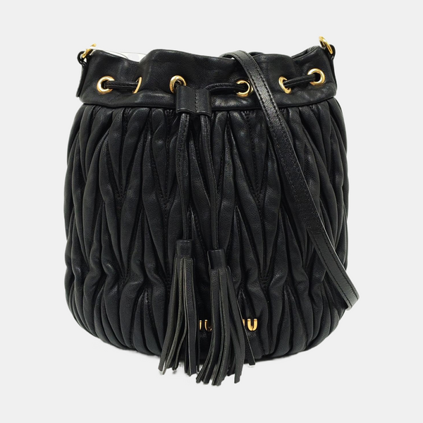 Matelassé Lambskin Black