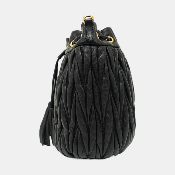 Matelassé Lambskin Black