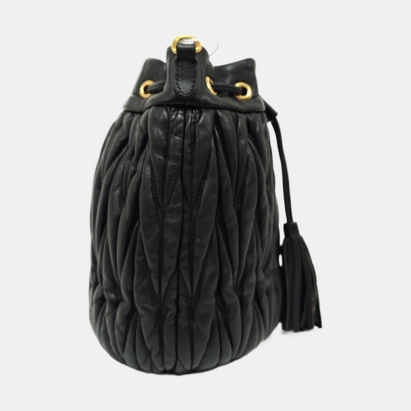 Matelassé Lambskin Black