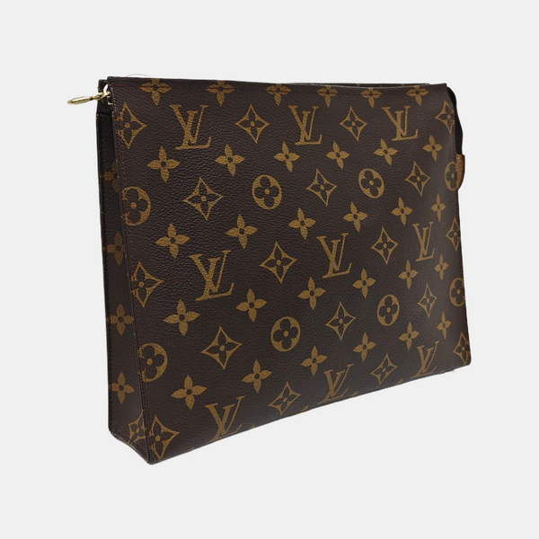 TOILET POCKET 26 Monogram Coated Canvas Brown