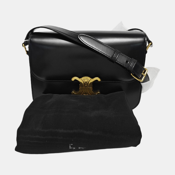 TRIOMPHE Small Calfskin Black