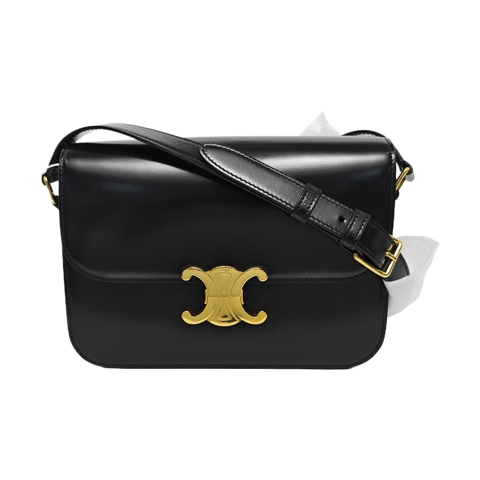 TRIOMPHE Small Calfskin Black