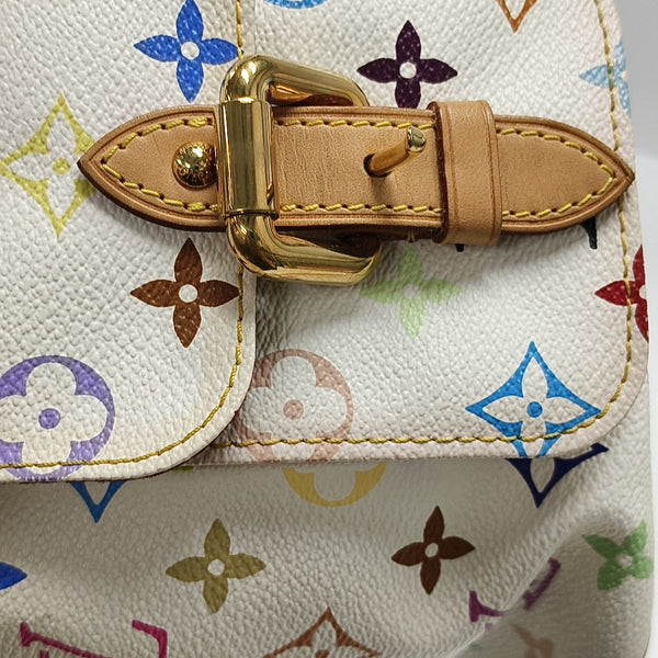 NÉONOÉ MM Monogram Coated Canvas White