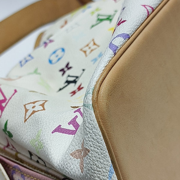 NÉONOÉ MM Monogram Coated Canvas White
