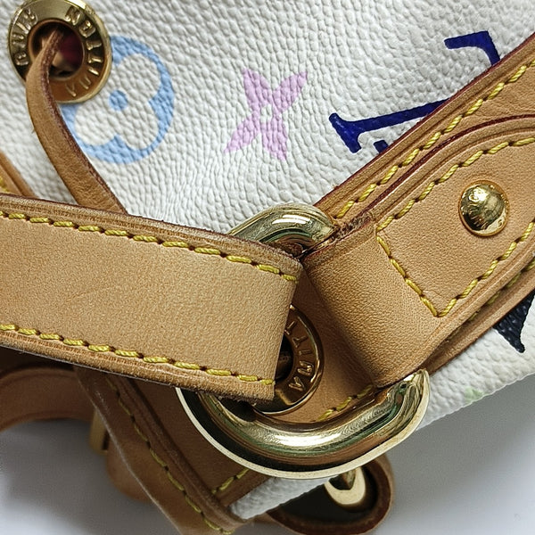 NÉONOÉ MM Monogram Coated Canvas White