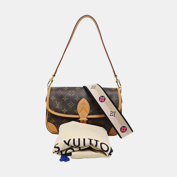 DIANE Monogram Coated Canvas Brown