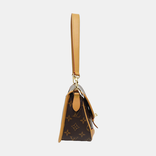 DIANE Monogram Coated Canvas Brown