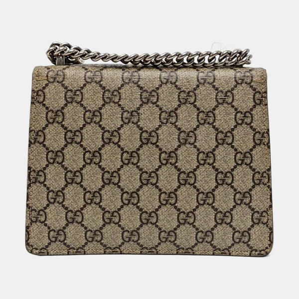 Dionysus Mini Monogram Coated Canvas Beige