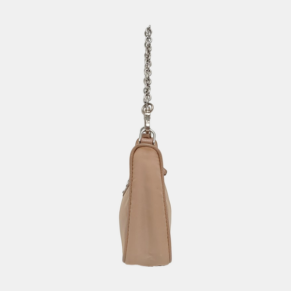 Authenticated pre-owned  Re-edition Nylon Beige - Shoulder Bag at Looply