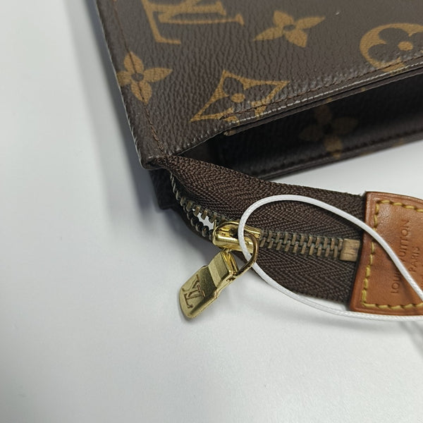 TOILET POCKET 26 Monogram Coated Canvas Brown