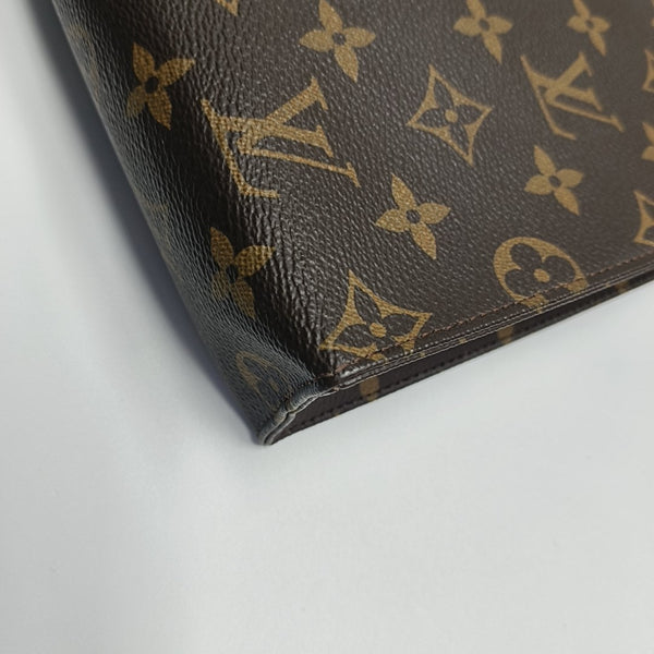 TOILET POCKET 26 Monogram Coated Canvas Brown