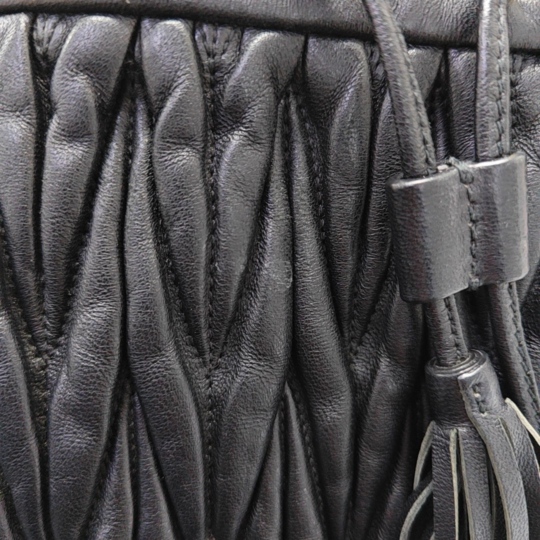 Matelassé Lambskin Black