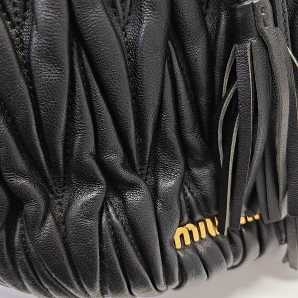 Matelassé Lambskin Black